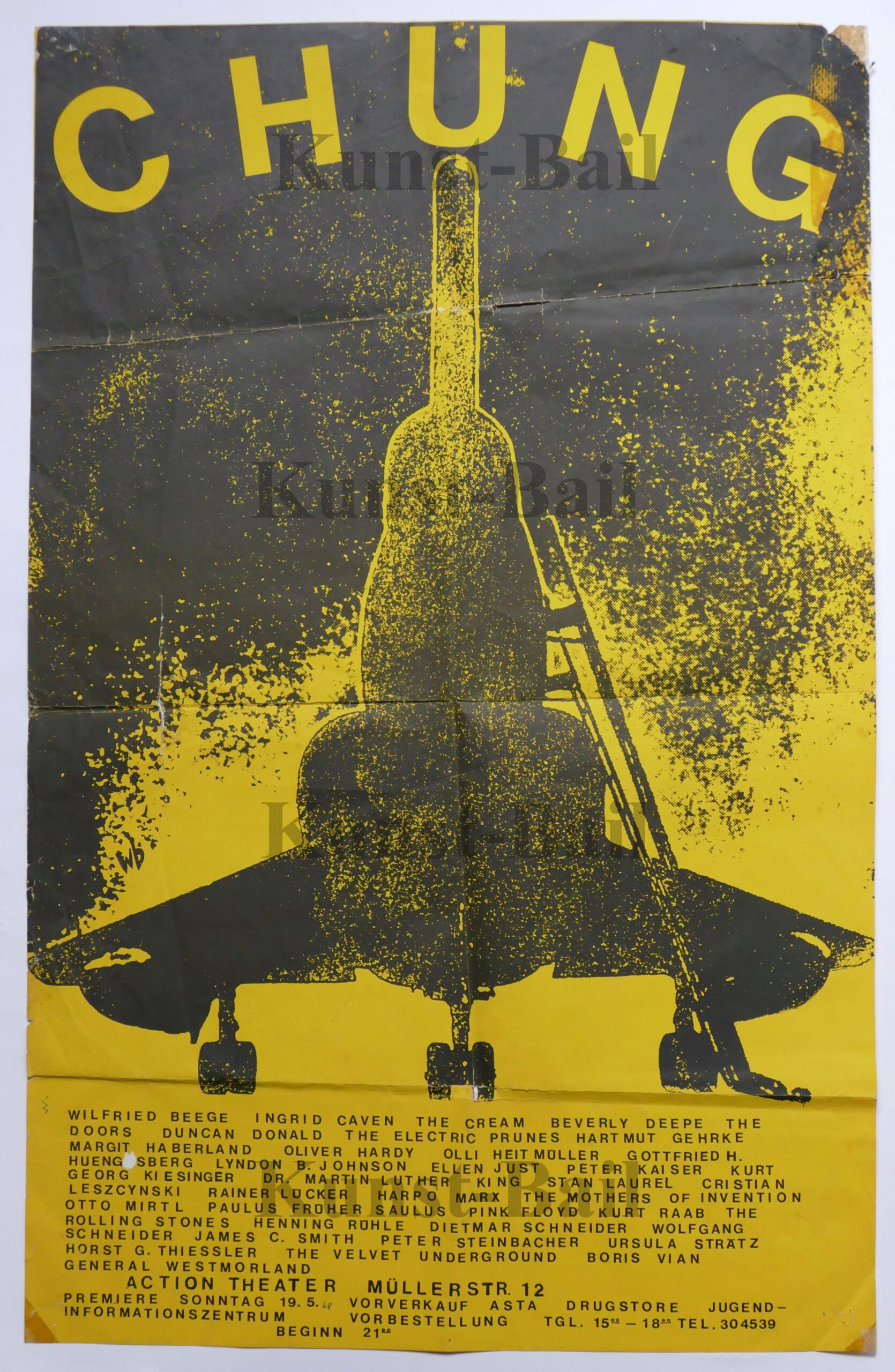 Action-Theater München 1968, Chung, Theaterplakat-image