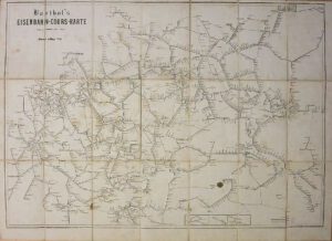 Barthol`s Eisenbahn - Cours - Karte, 1862-image