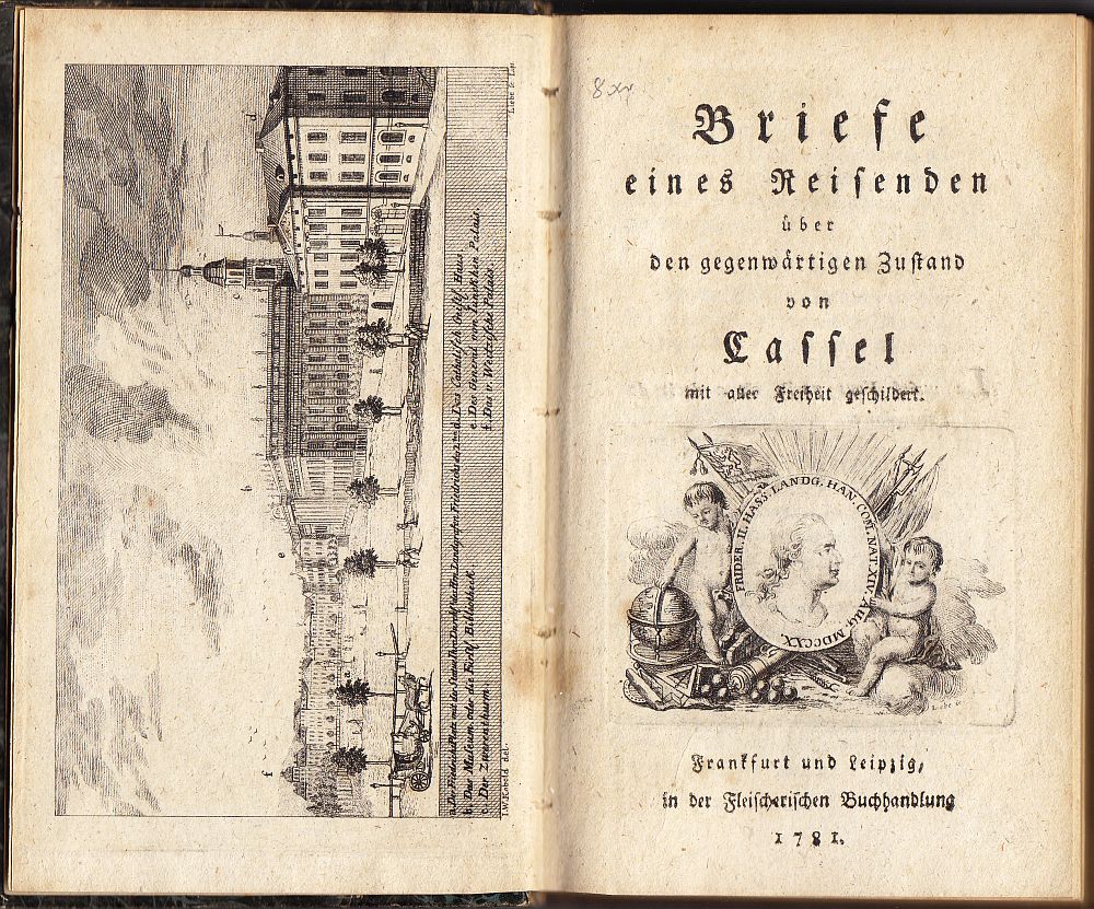 Günderode F.J.v., Briefe eines Reisenden.....Cassel (Kassel), 1781, EA-image