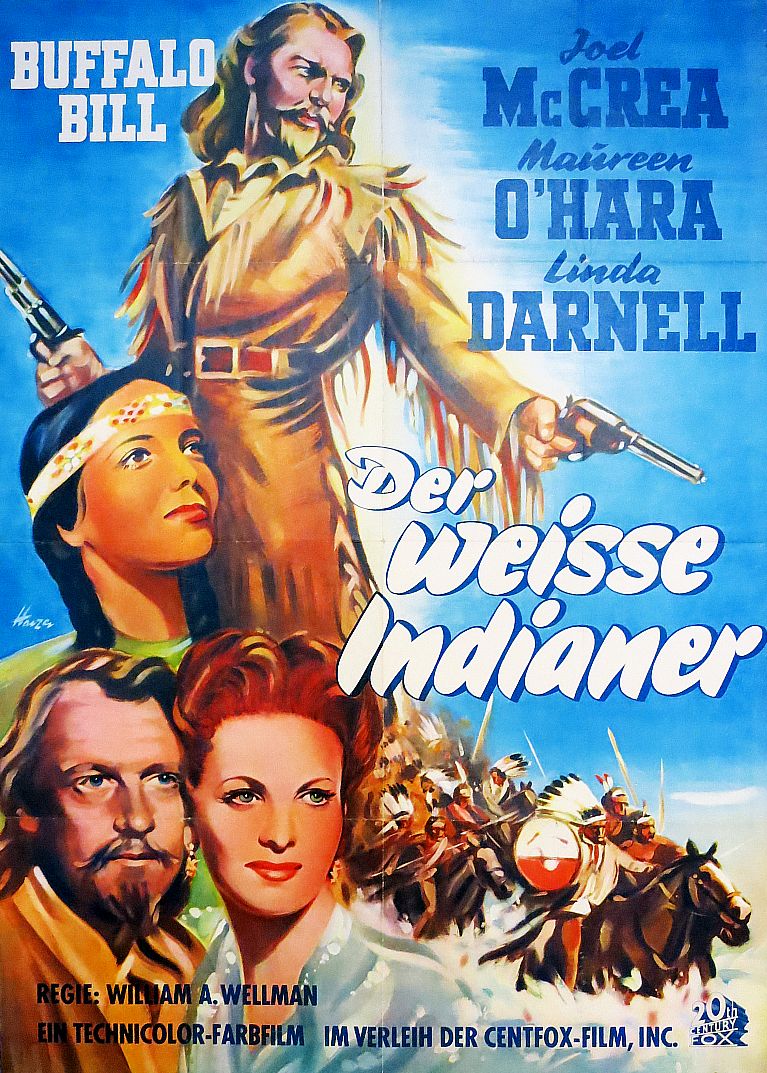 Buffalo Bill, der weiße Indianer, Original Filmplakat, Dt. EA 1950-image