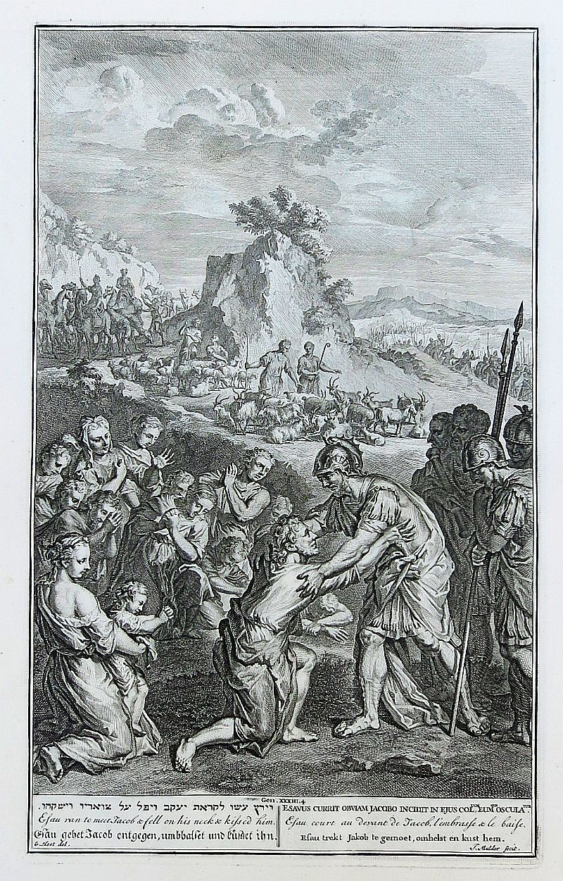 11 Kupfertafeln zum alten Testament, Buch Genesis, nach Huet, Den Haag 1728-image