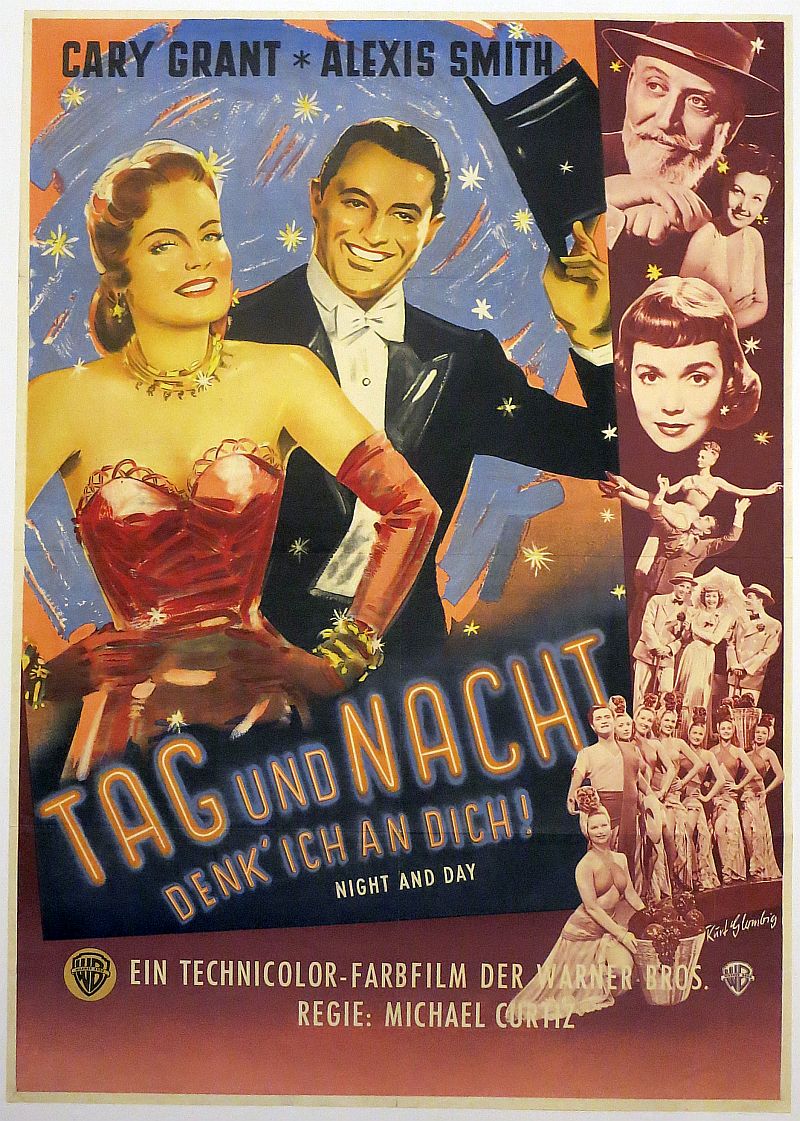 Tag und Nacht denk ich an dich, Orig. Kinoplakat, Dt. EA 1949, mit Cary Grant-image