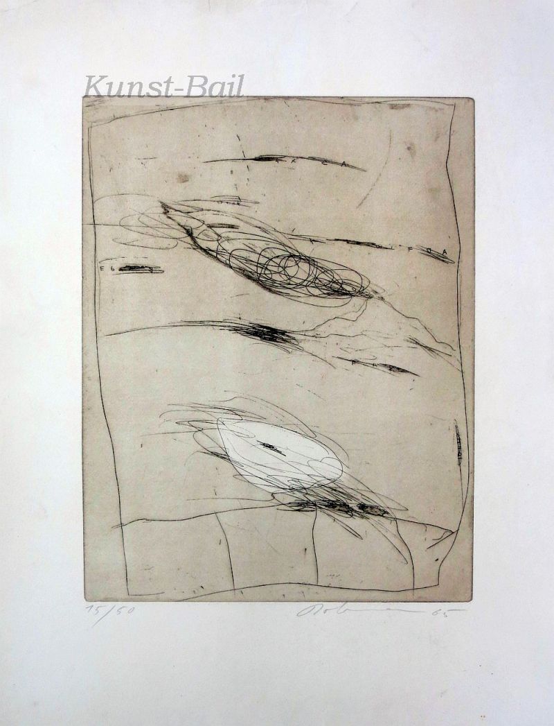 Karl Bohrmann, o. T., Radierung nummeriert, signiert, 1965-image