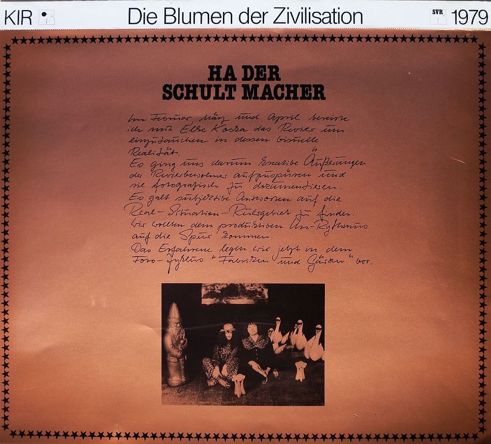HA (Hans-Jürgen) Schult, Die Blumen der Zivilisation, Kalender, signiert, 1979-image