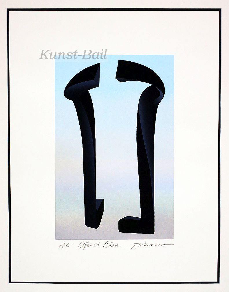 Toshihiro Hamano, Open Gate, Serigraphie auf starkem Papier, signiert, um 1988-image