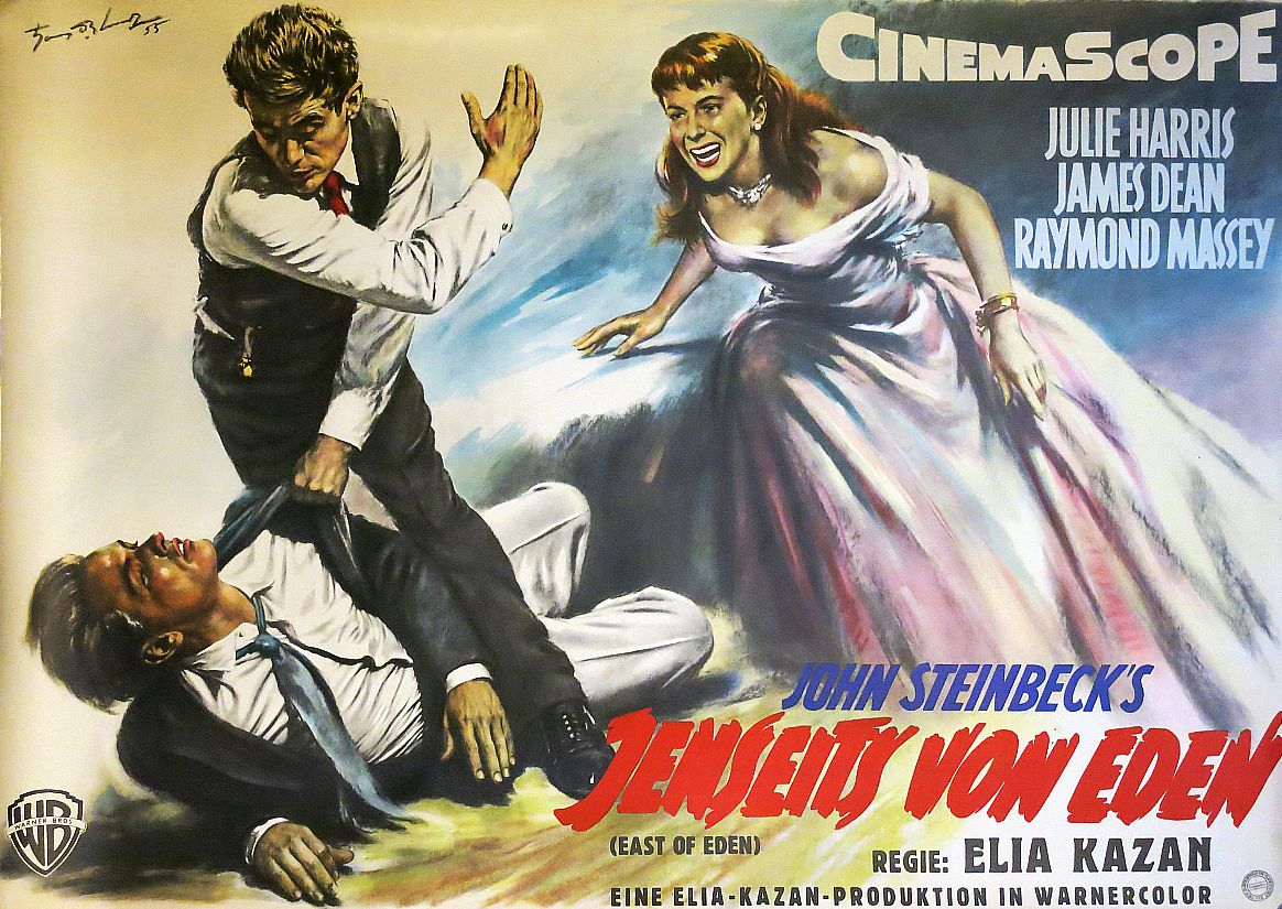 Jenseits von Eden, Filmplakat, A0-Quer, dt. EA 1956, gerollt-image