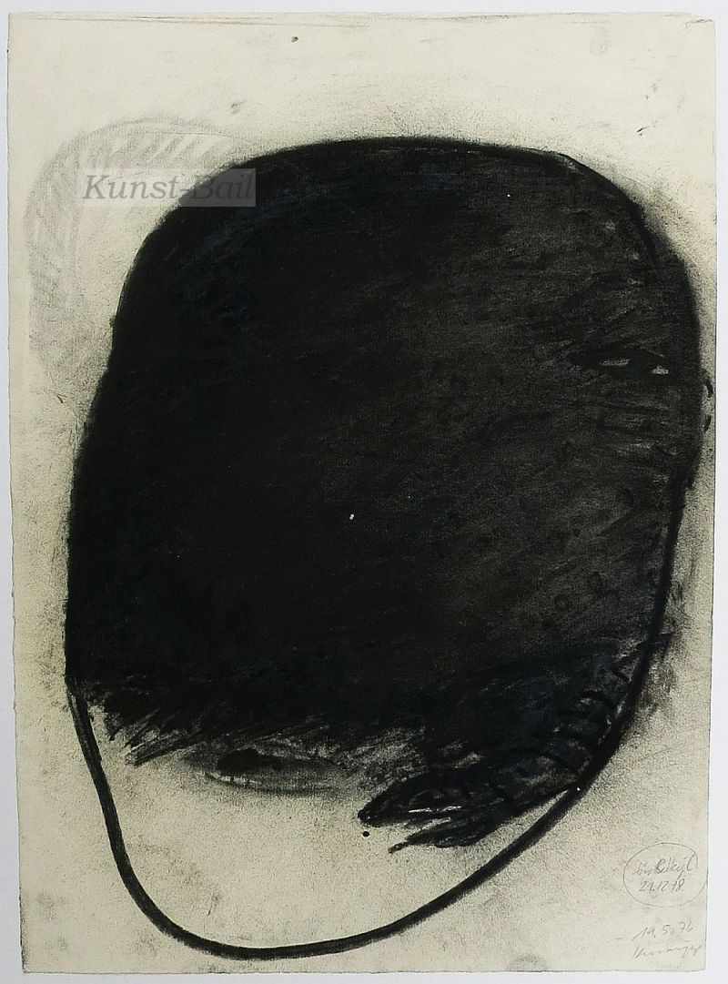 Werner Knaupp, o.T., Kohle auf Papier, signiert, 1976-image