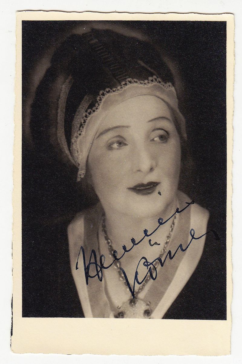 Hermine Körner, Bildpostkarte mit Autogramm-image