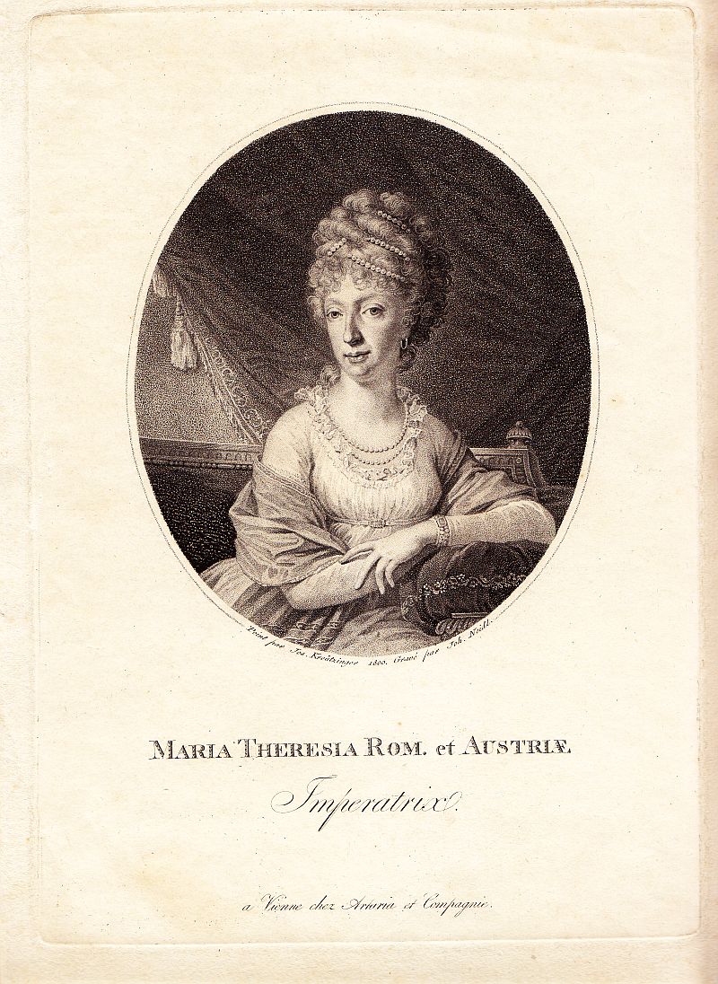 Kaiserin Maria Theresia, Aquatinta-Radierung von Neidl nach Kreutzinger, 1800-image