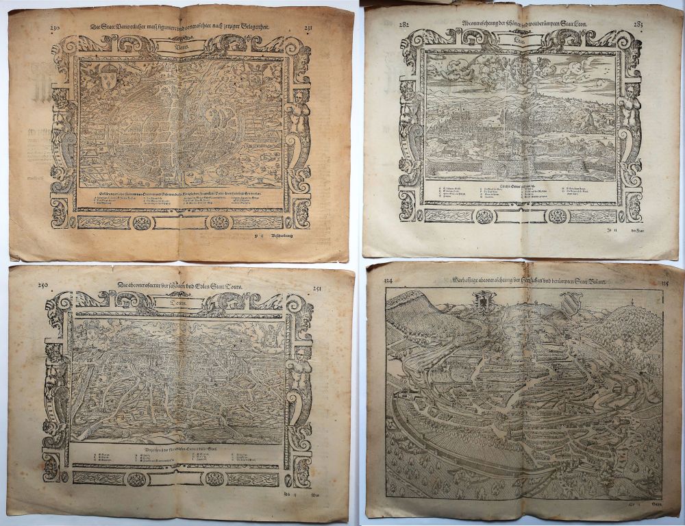 Sebastian Münster, Cosmographia, daraus 92 Holzschnitte auf 75 Blättern, um 1550-image