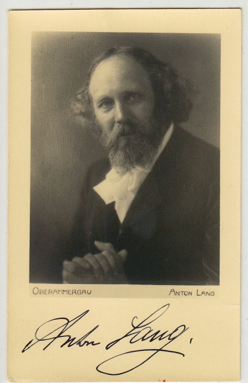 Oberammergauer Festspiele: Alois und Anton Lang, HAns Zwing, 3 Autogramme, um 1930-image