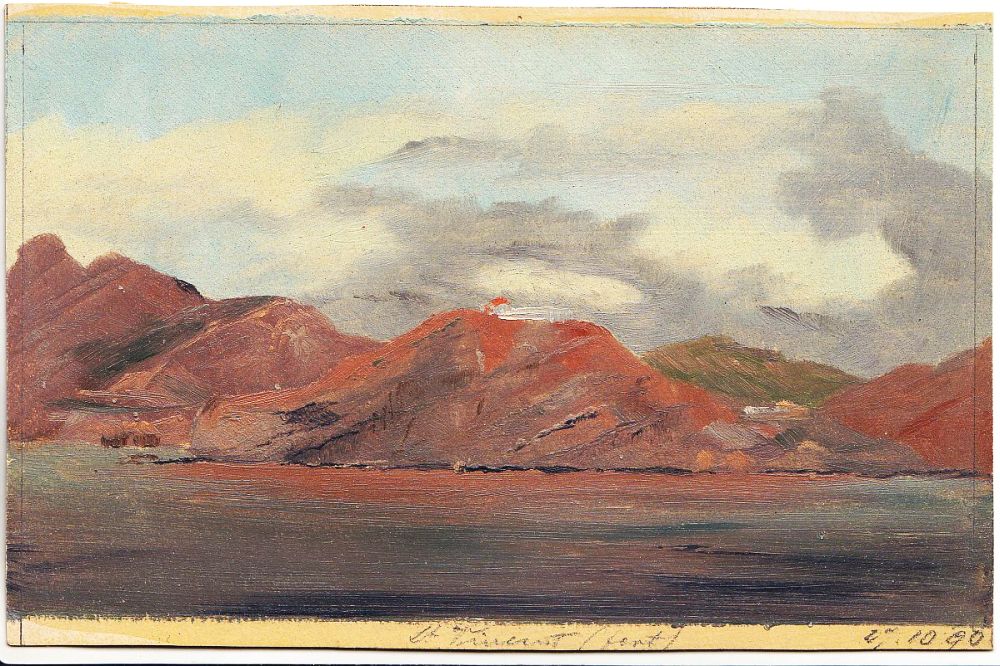 Alf Bachmann, Seestück, 1890, Ölskizze-image