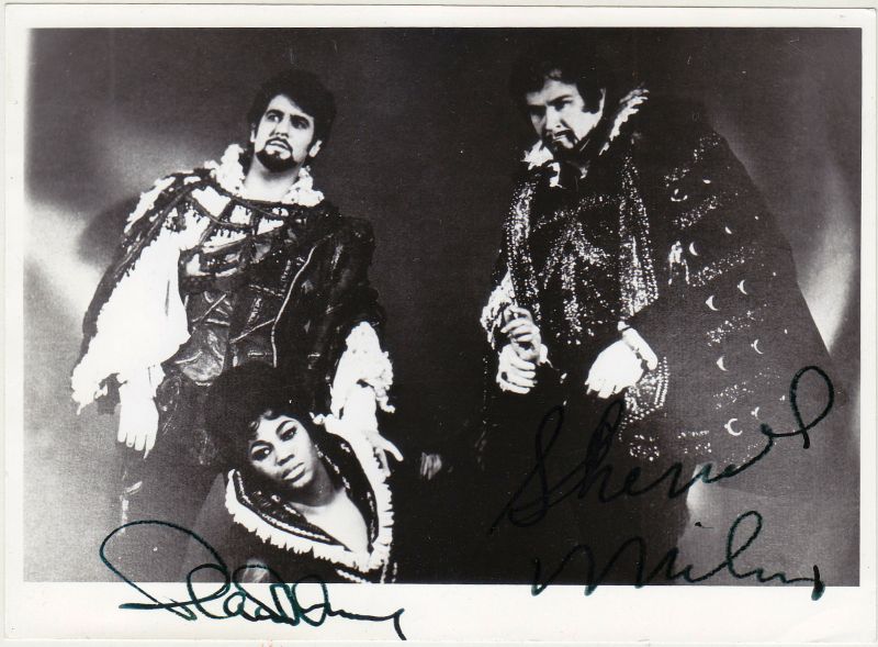 Domingo Placido und Sherrill Milnes, Doppel-Autogramm-image