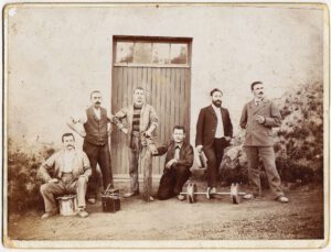 Elektrizitätswerk Gothergade in Kopenhagen, Original-Fotographie, um 1895.-image