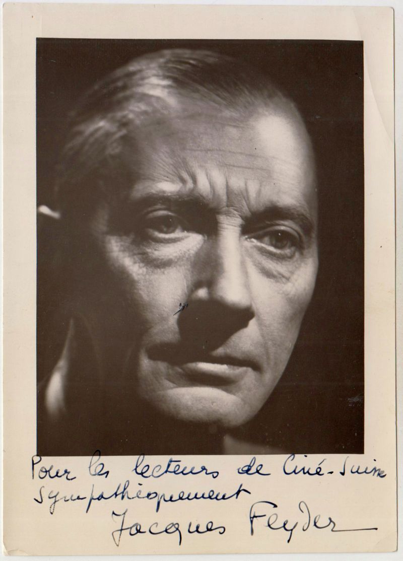 Jacques Feyder, Foto mit Widmung und Autogramm-image