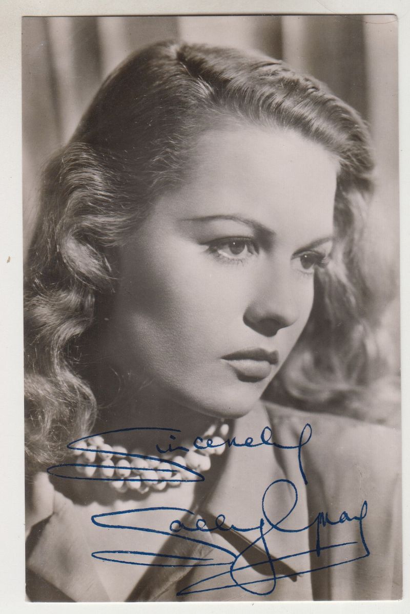 Sally Gray, Autogramm auf Foto-image