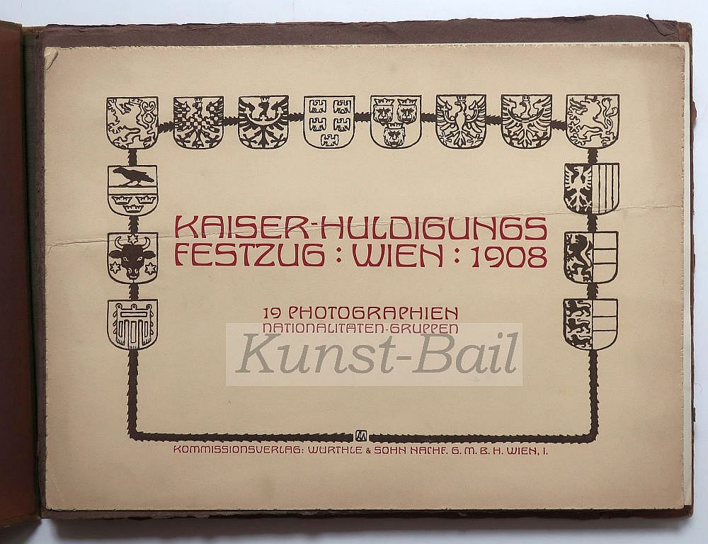 Kaiser-Huldigungs-Festzug Wien 1908. 19 Photographien - Nationalitäten Gruppen, Wien 1908-image