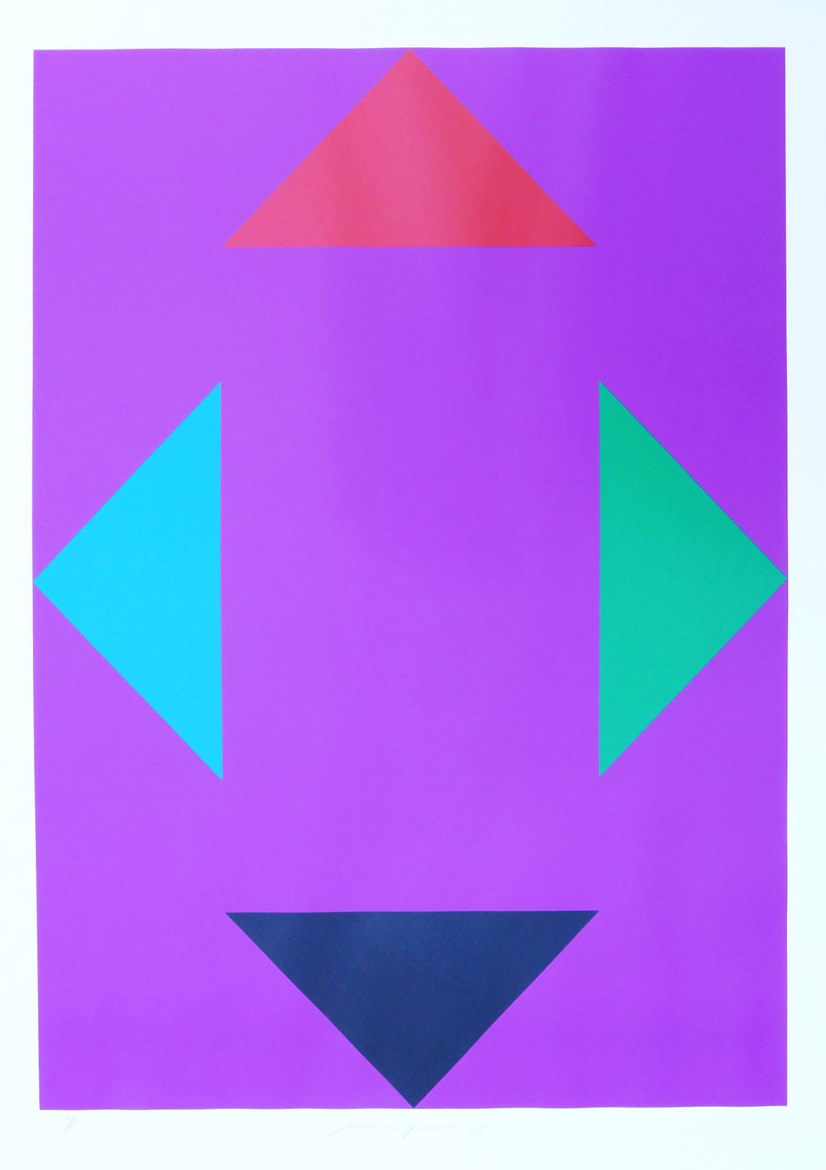 Almir Mavignier, Farbserigraphie, signiert, 2003-image