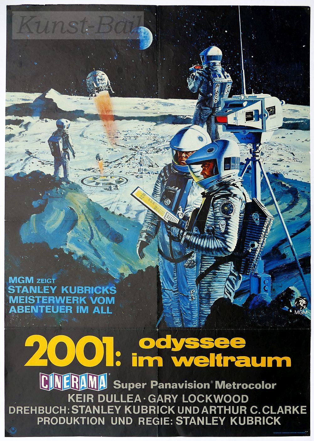 2001: Odyssee im Weltall, Filmplakat, A1, deutsche EA 1968, B-Motiv-image
