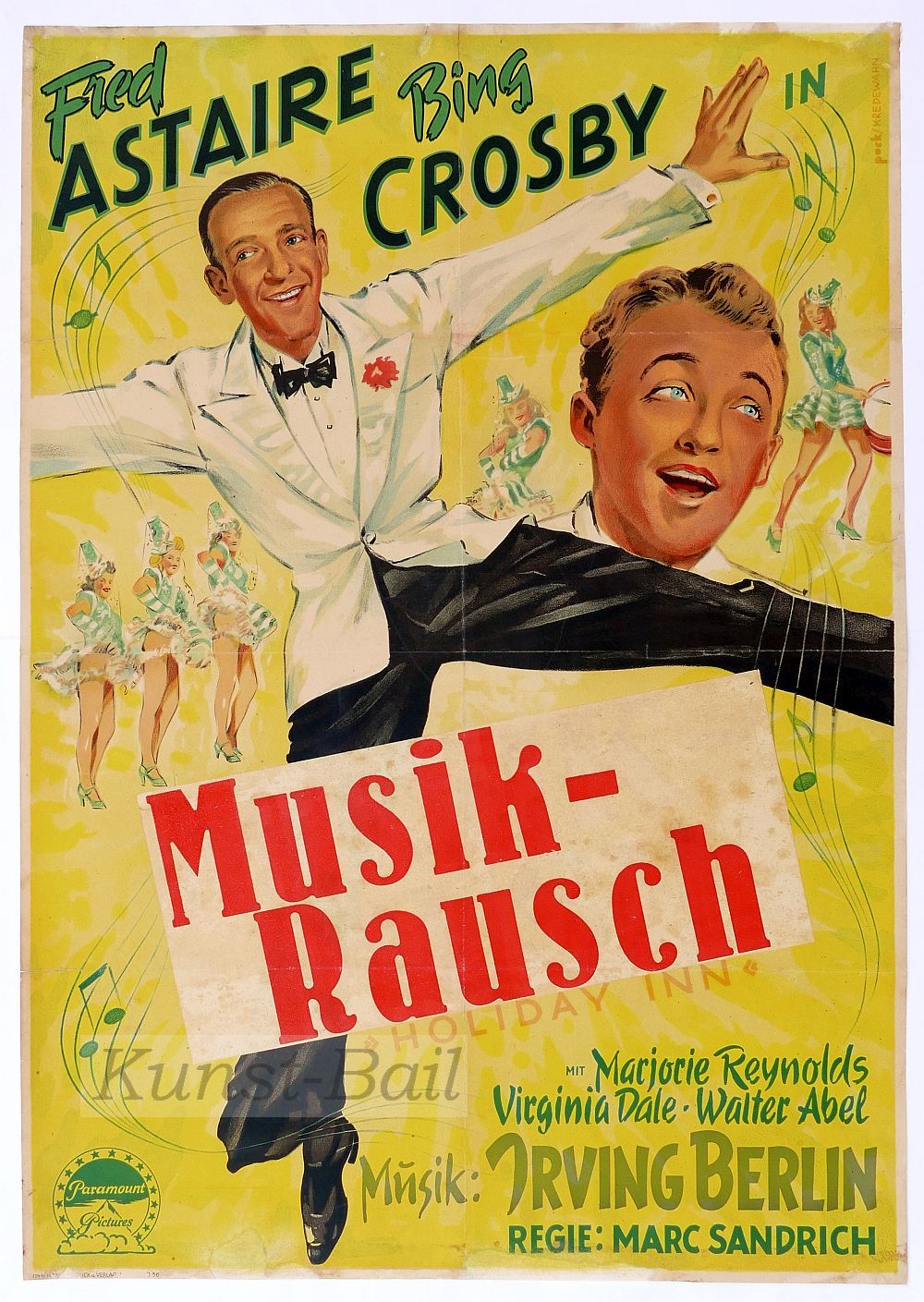 Musik, Musik (AT: Musikrausch, OT: Holiday Inn), Filmplakat, A1, Dt. EA 1947