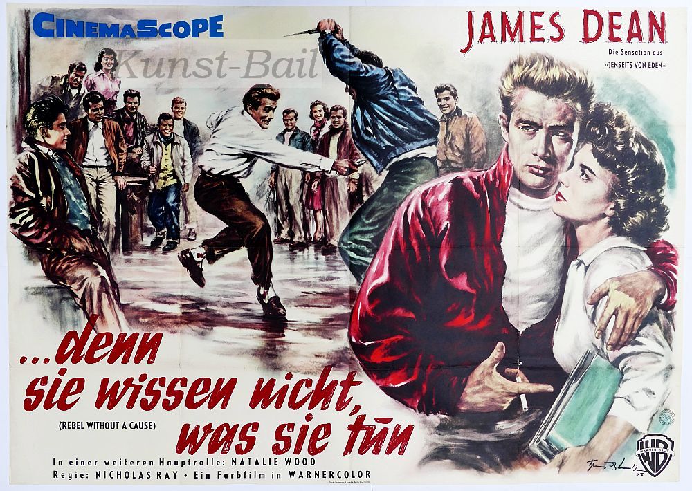 ...denn sie wissen nicht, was sie tun, Filmplakat, A0-Quer, Dt. EA 1956-image