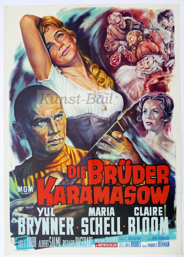 Die Brüder Karamasow, Filmplakat, A1, Dt. EA 1958-image