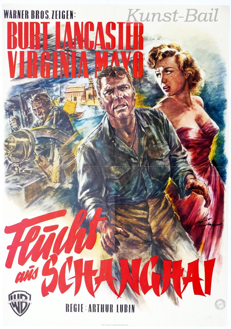 Flucht aus Shanghai, Filmplakat, A1, Dt. EA 1954-image