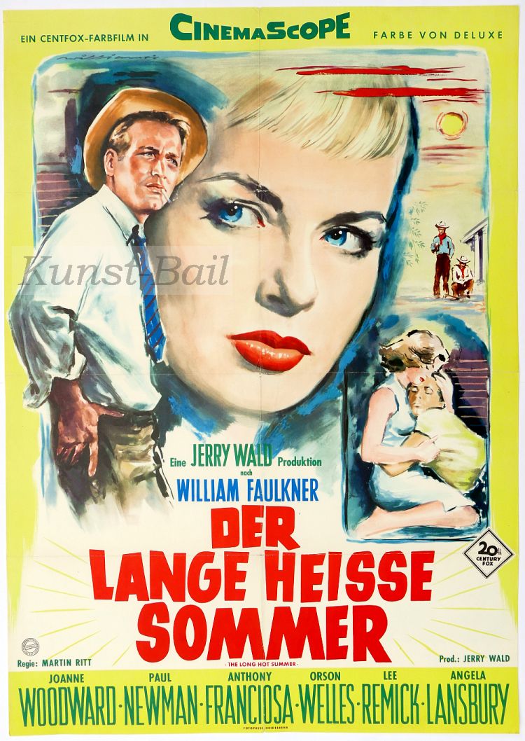 Der lange heisse Sommer, Filmplakat, A1, Dt. EA 1958-image