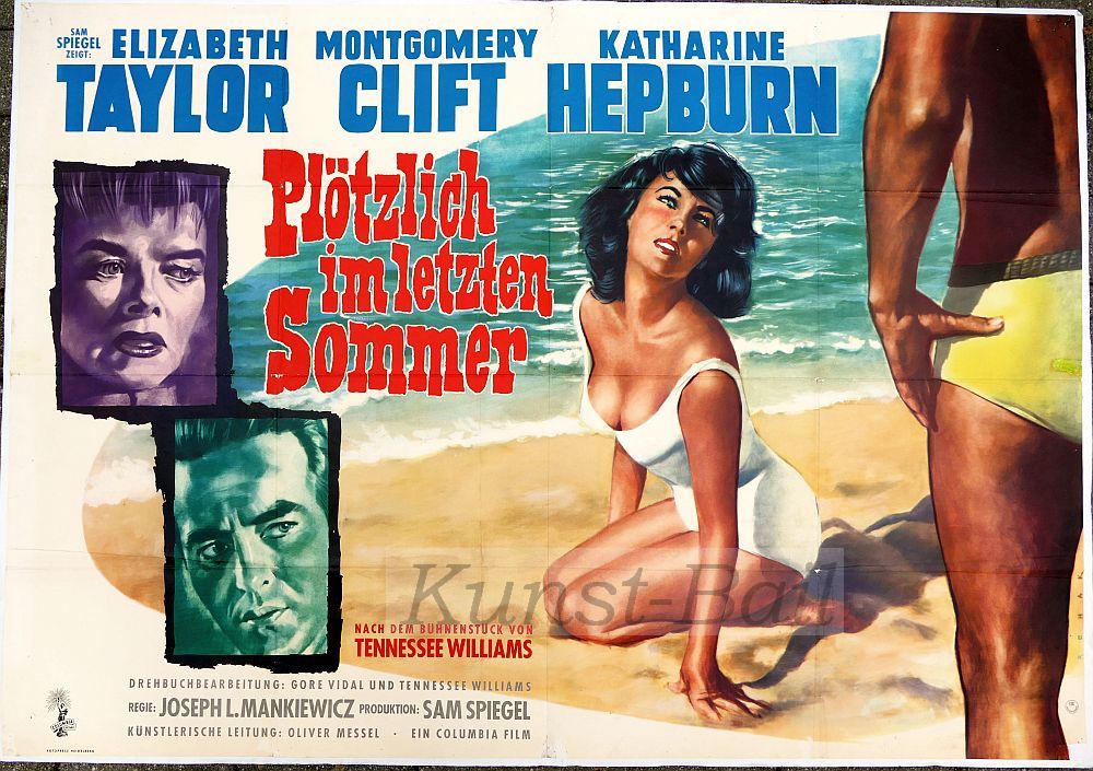 Plötzlich im letzten Sommer, Filmplakat, A0-Quer, Dt. EA 1960-image