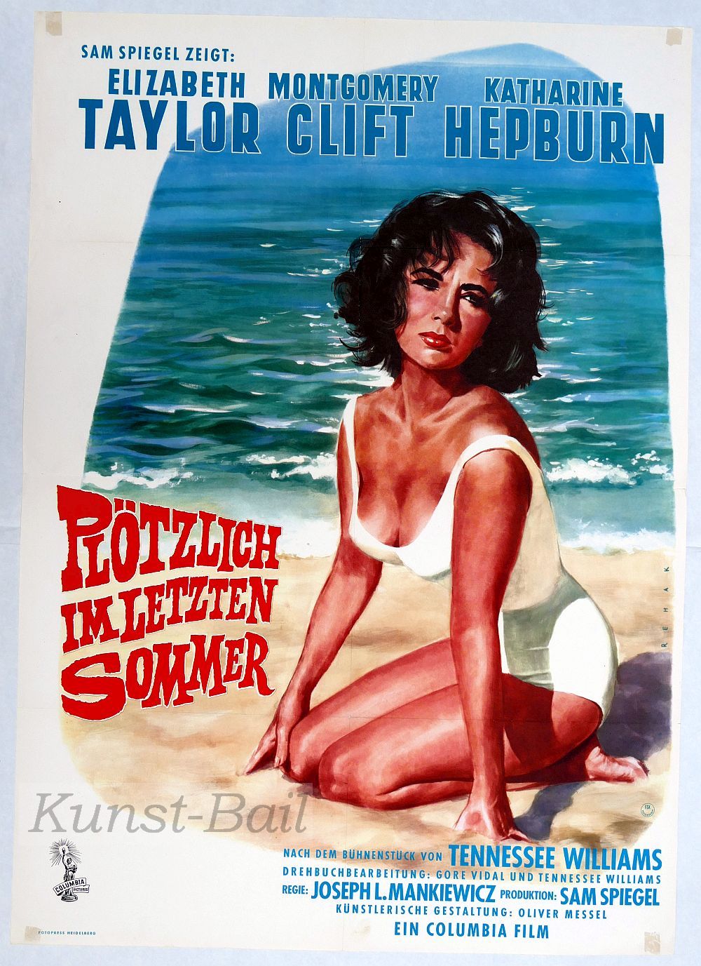 Plötzlich im letzten Sommer, Filmplakat, A1, Dt. EA 1960-image