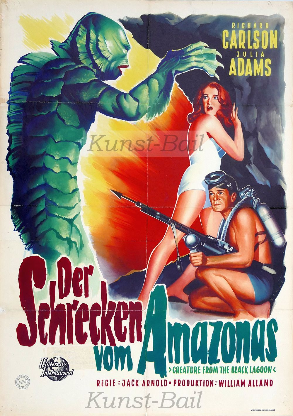 Der Schrecken vom Amazonas, Filmplakat, Dt. EA 1954-image