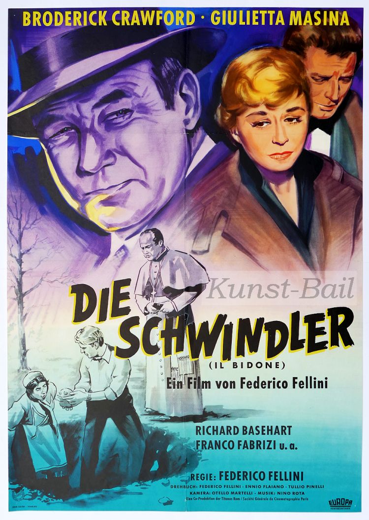 Die Schwindler (Il Bidone), A1, Dt. EA 1957-image