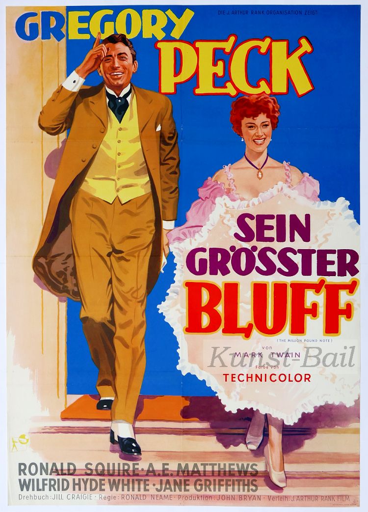 Sein größter Bluff, Filmplakat, A1, Dt. EA 1954-image