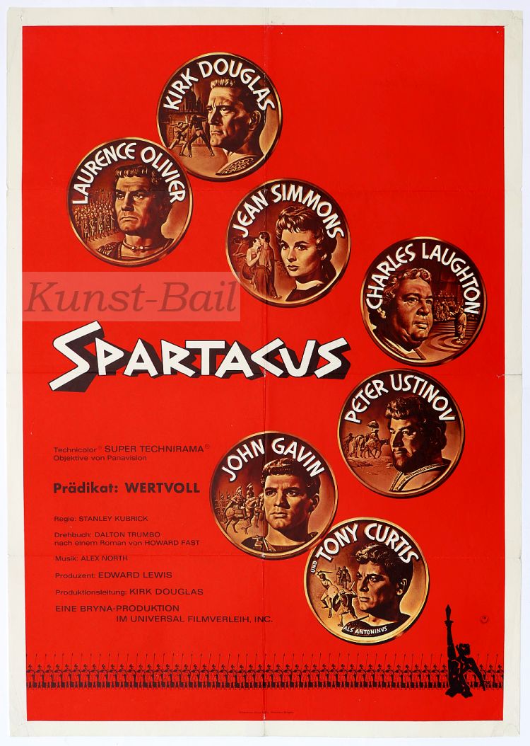 Spartacus, Filmplakat, A1, Dt. EA 1960-image