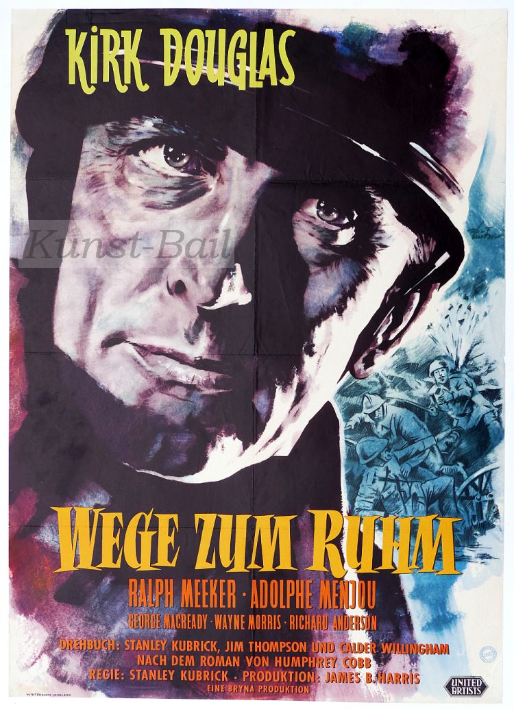 Wege zum Ruhm, Filmplakat, A1, Dt. EA 1957-image