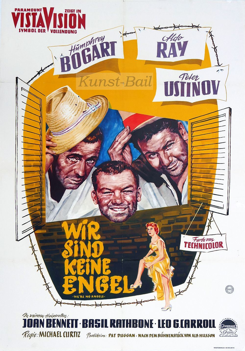 Wir sind keine Engel, Filmplakat, A1, Dt. EA 1955-image