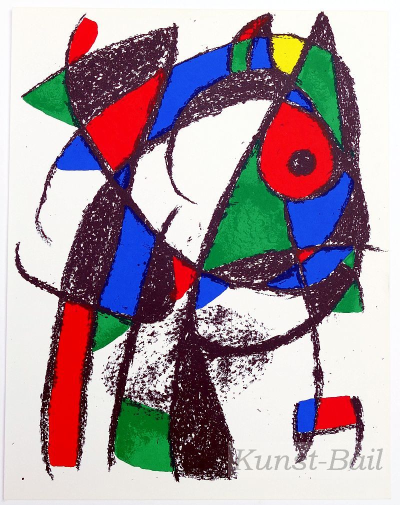 Juan Miro, ohne Titel, Original Lithographie, 1975-image