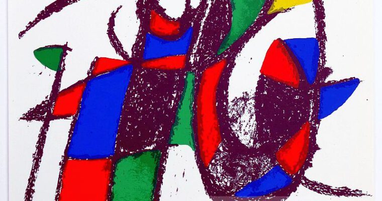 Juan Miro, ohne Titel, Original Lithographie, 1975