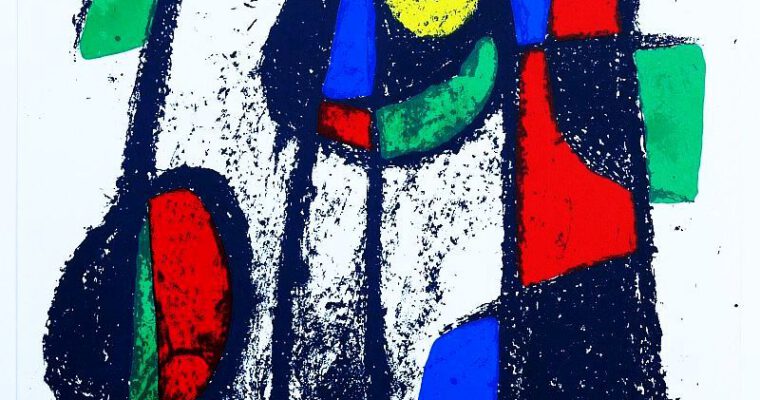 Juan Miro, ohne Titel, Original Lithographie, 1975