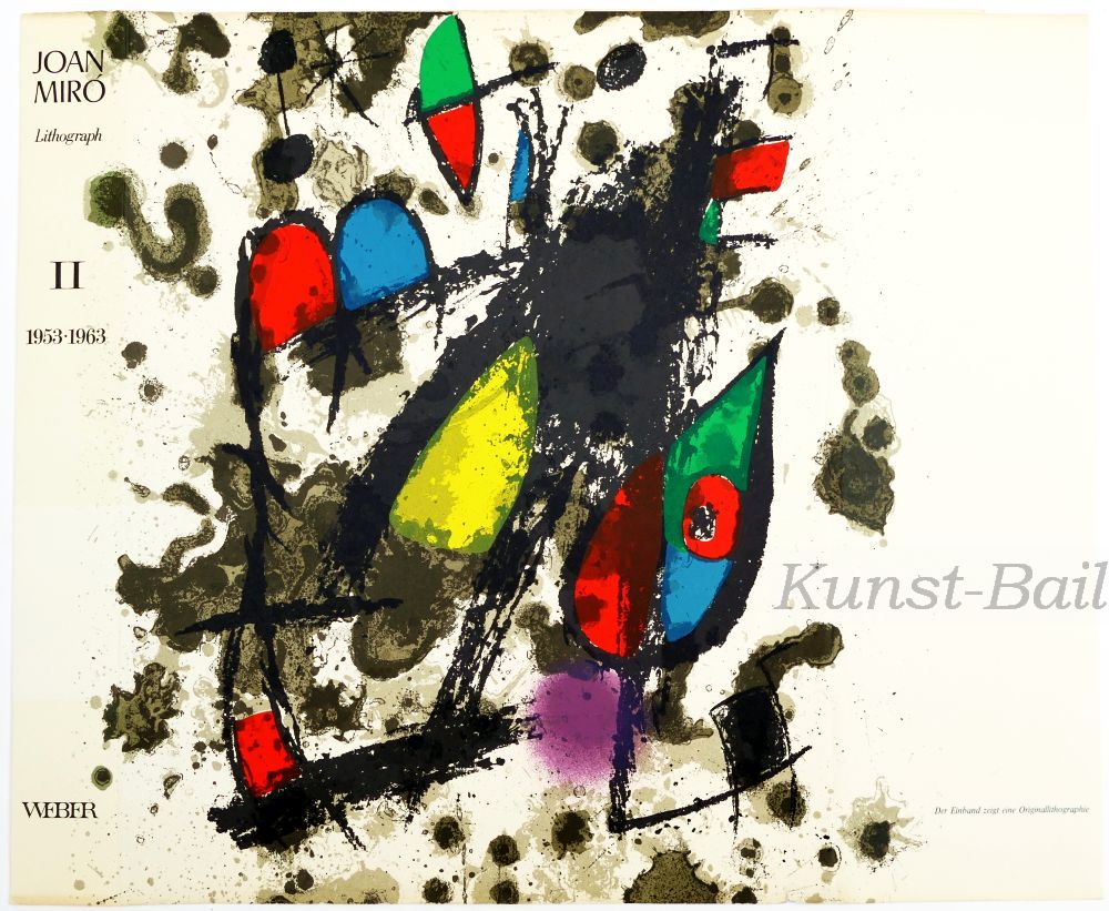 Juan Miro, ohne Titel, Original Lithographie, 1975-image