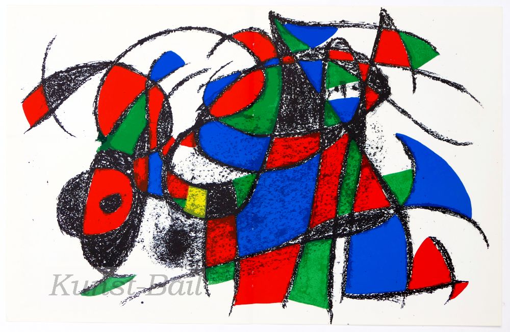 Juan Miro, ohne Titel, Original Lithographie, 1975-image