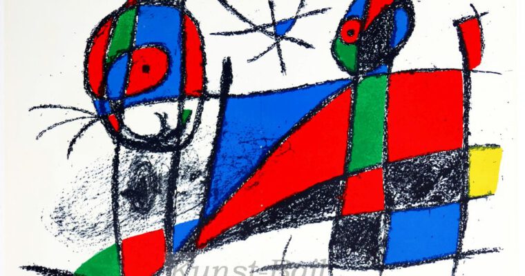 Juan Miro, ohne Titel, Original Lithographie, 1975