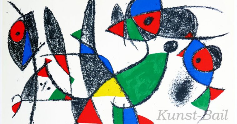 Juan Miro, ohne Titel, Original Lithographie, 1975