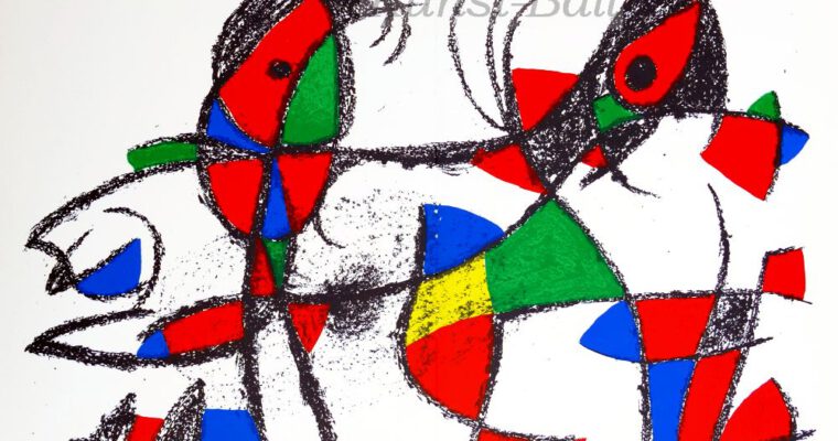 Juan Miro, ohne Titel, Original Lithographie, 1975