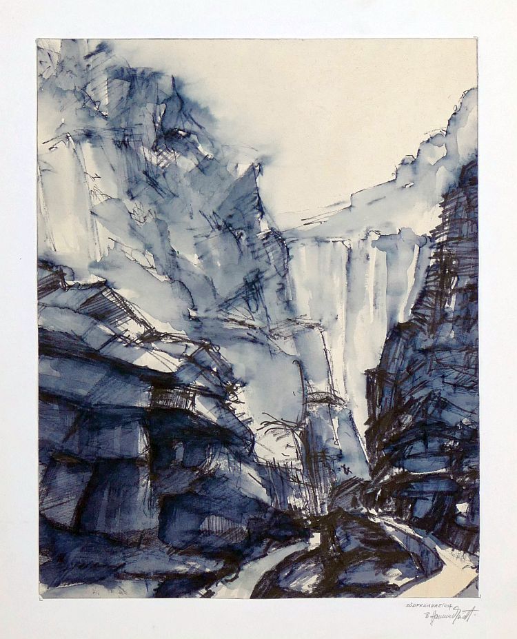 B. Hammerschmidt, Südfrankreich, Aquarell, signiert, um 1975-image