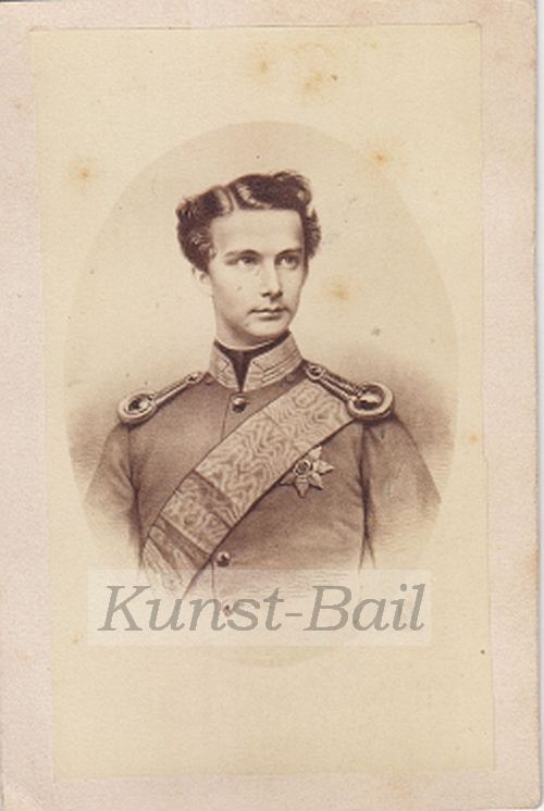 Ludwig II., Kabinettfoto, um 1870-image