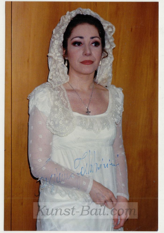 Tiziana Fabbricini, Autogramm auf privatem Rollenfoto, 1990er Jahre-image