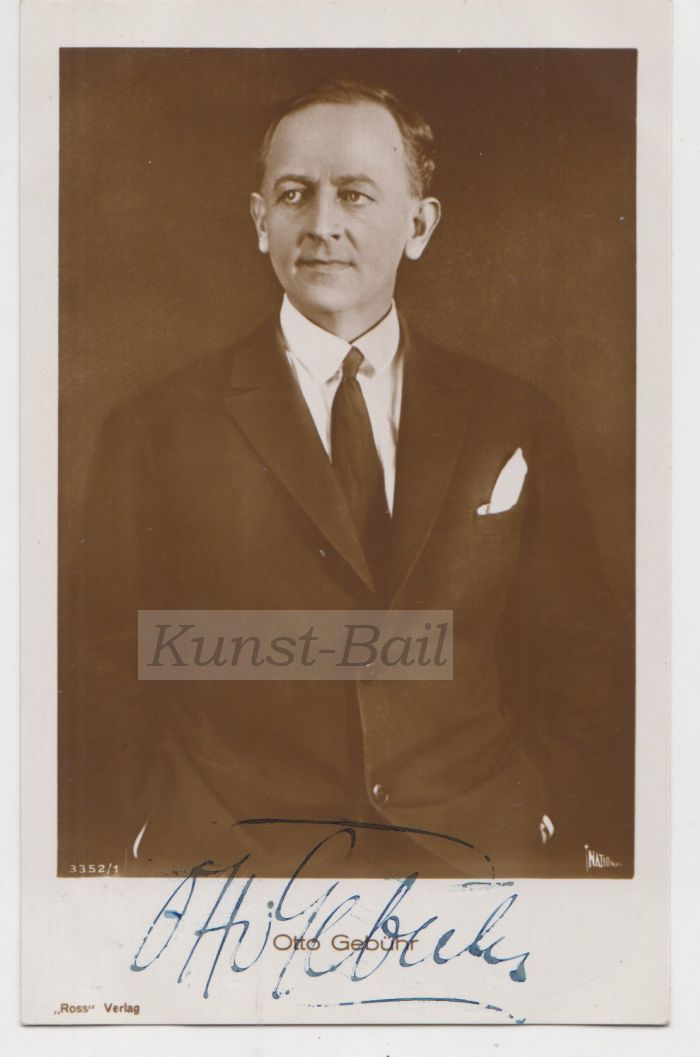 Otto Gebühr, Autogramm, um 1930-image