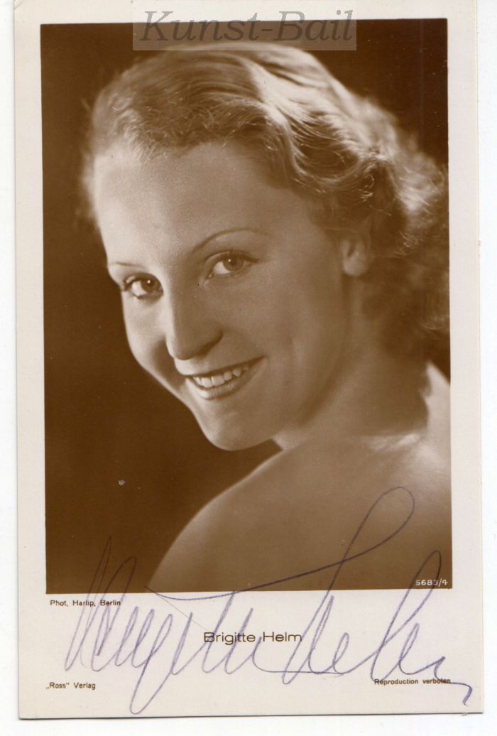 Brigitte Helm, Autogramm, um 1930-image