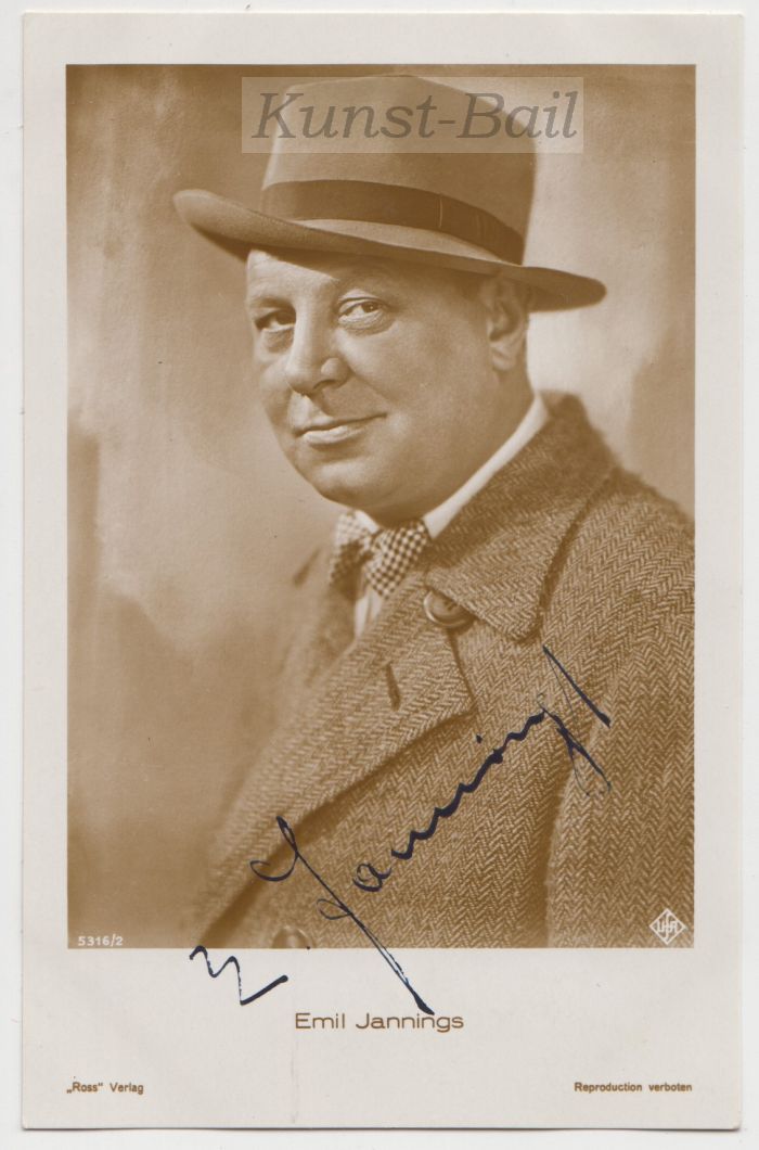 Emil Jannings, Original Autogramm, um 1930-image